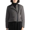 Outlet CFCL Mesh Zip Jacket - Iron Gray-Black