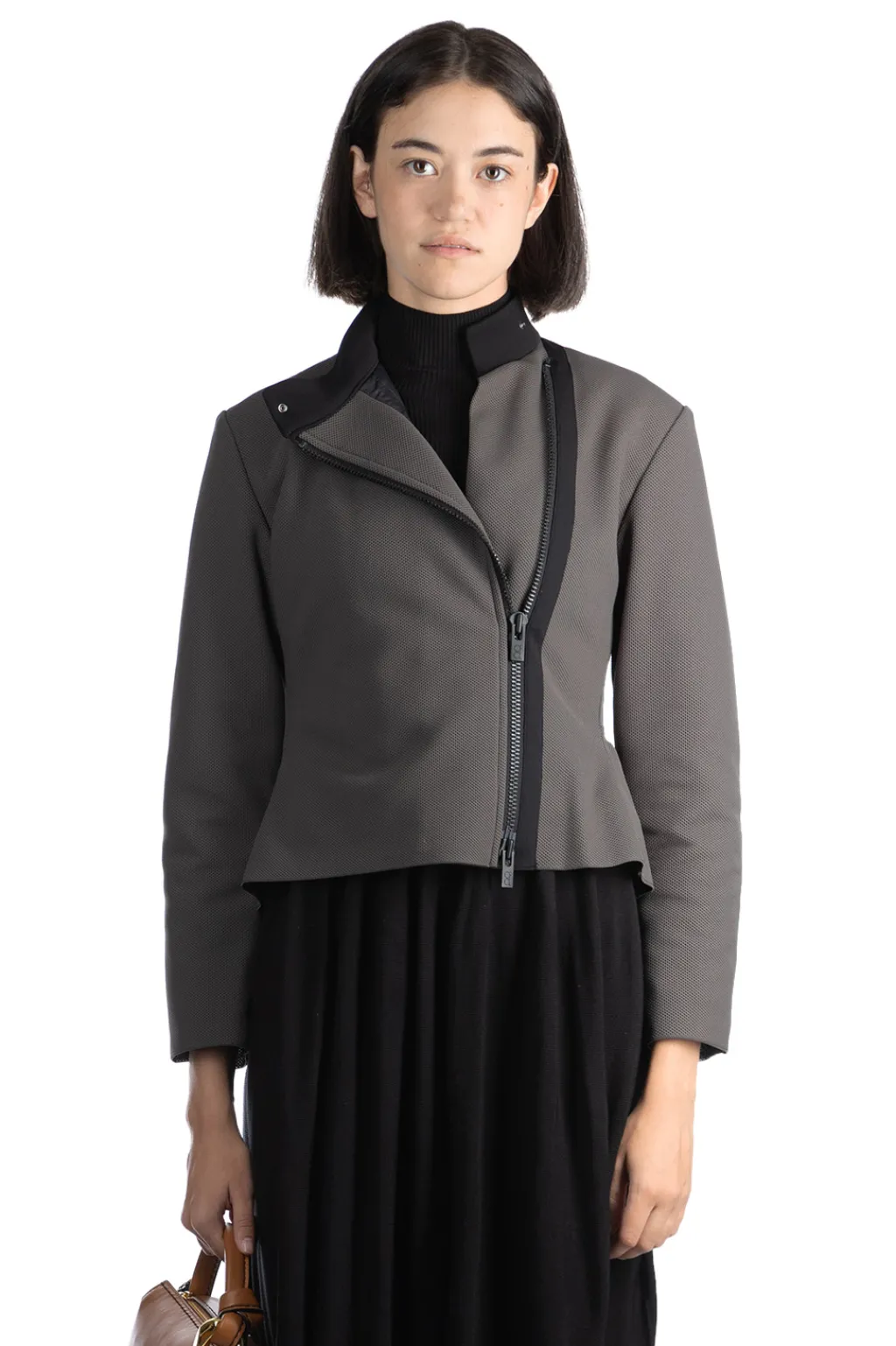 Outlet CFCL Mesh Zip Jacket - Iron Gray-Black