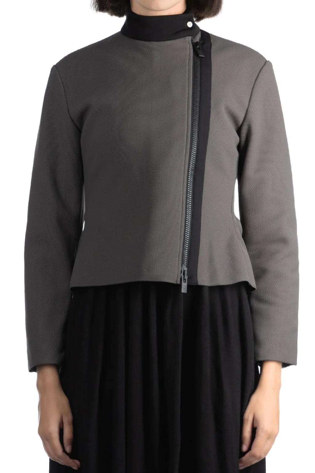 Outlet CFCL Mesh Zip Jacket - Iron Gray-Black