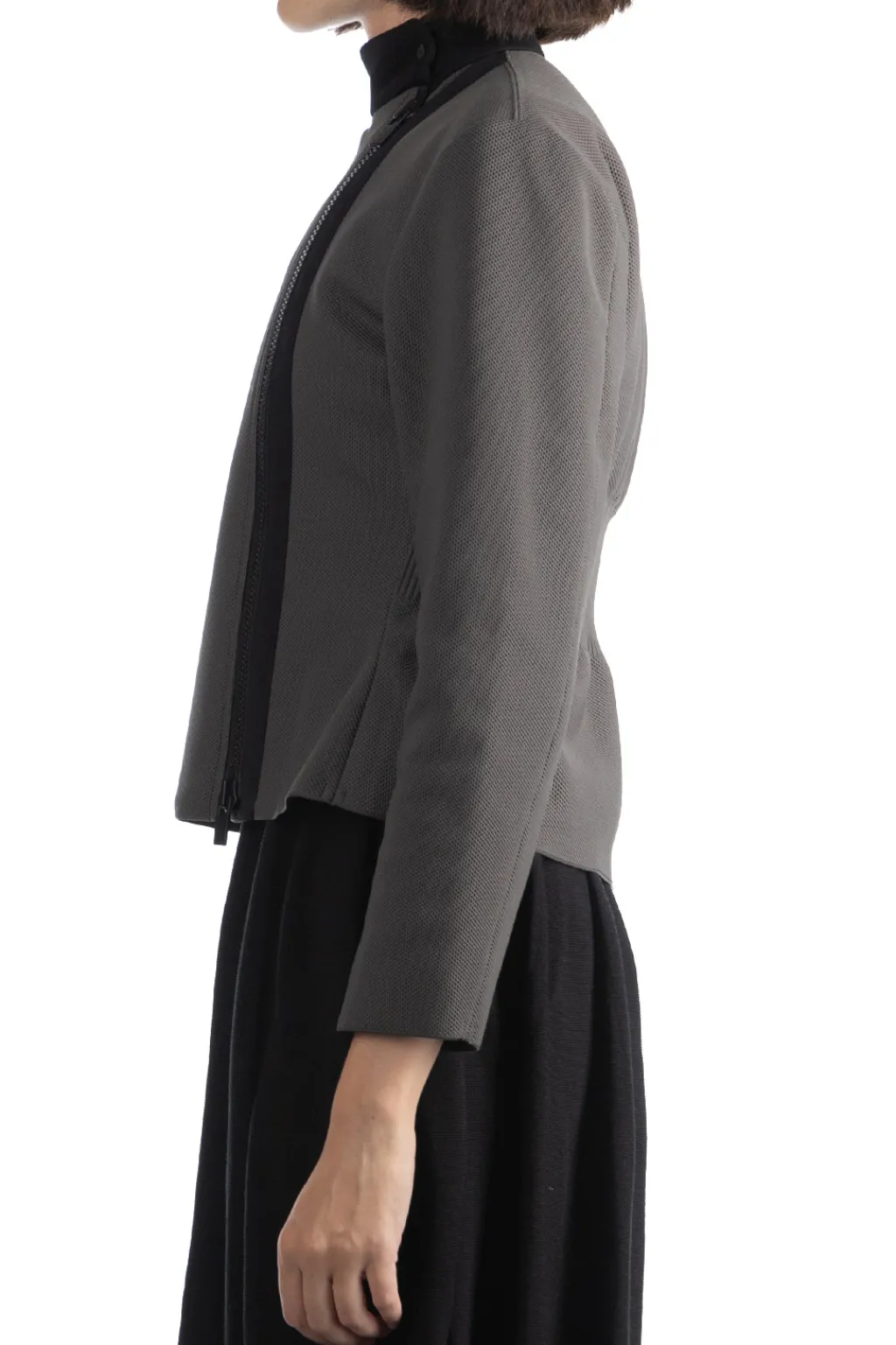 Outlet CFCL Mesh Zip Jacket - Iron Gray-Black