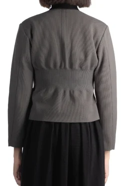 Outlet CFCL Mesh Zip Jacket - Iron Gray-Black
