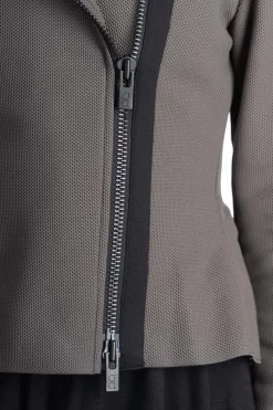 Outlet CFCL Mesh Zip Jacket - Iron Gray-Black
