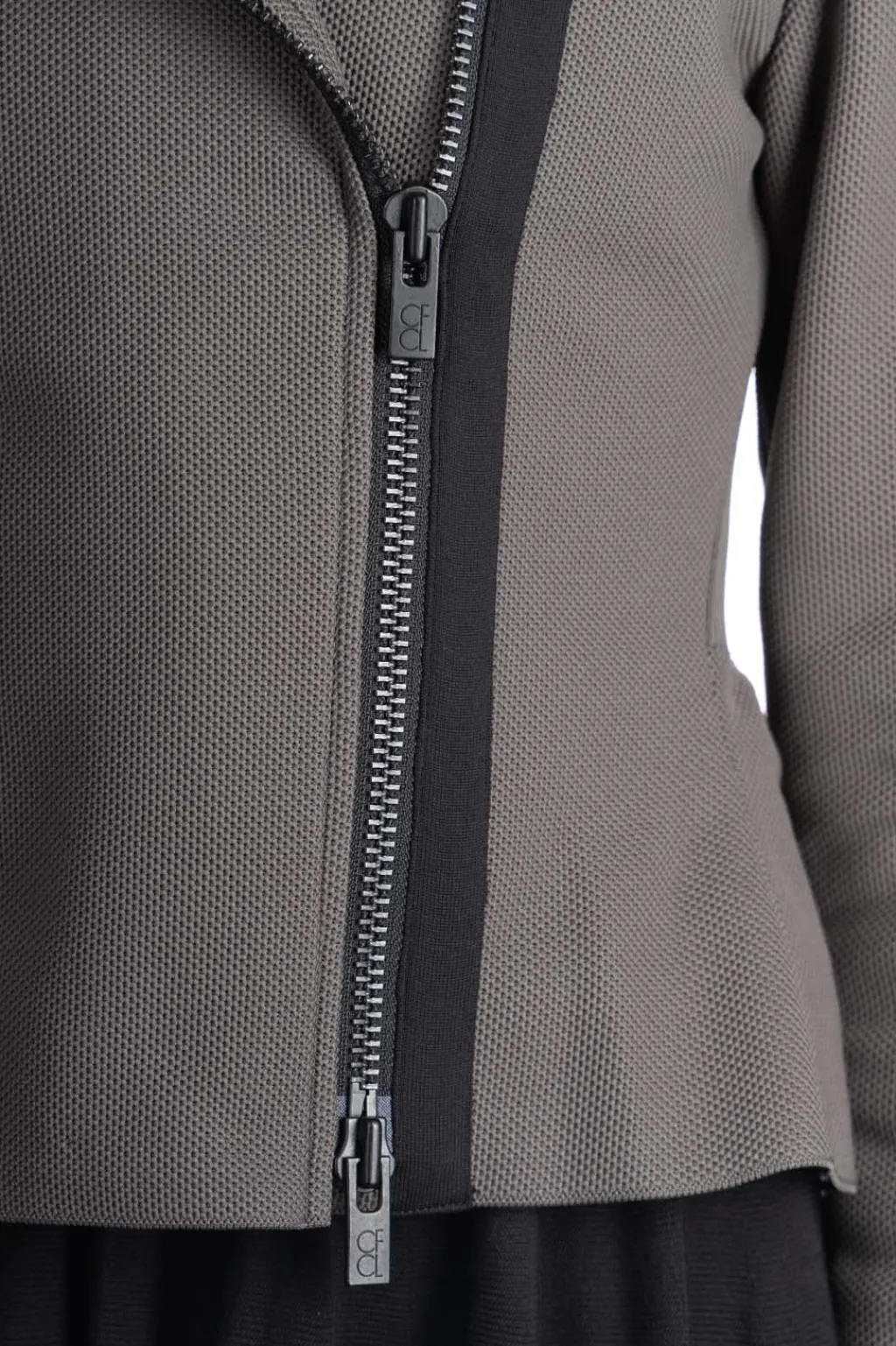 Outlet CFCL Mesh Zip Jacket - Iron Gray-Black