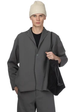 Clearance CFCL Milan Rib Boxy Tailored Jacket - Iron Grey