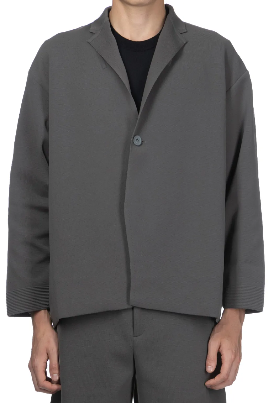Clearance CFCL Milan Rib Boxy Tailored Jacket - Iron Grey