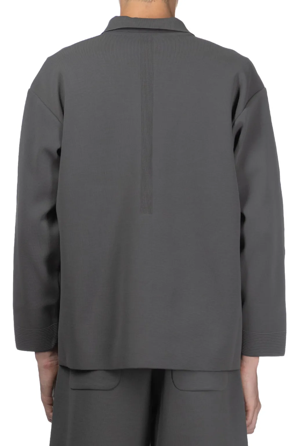 Clearance CFCL Milan Rib Boxy Tailored Jacket - Iron Grey