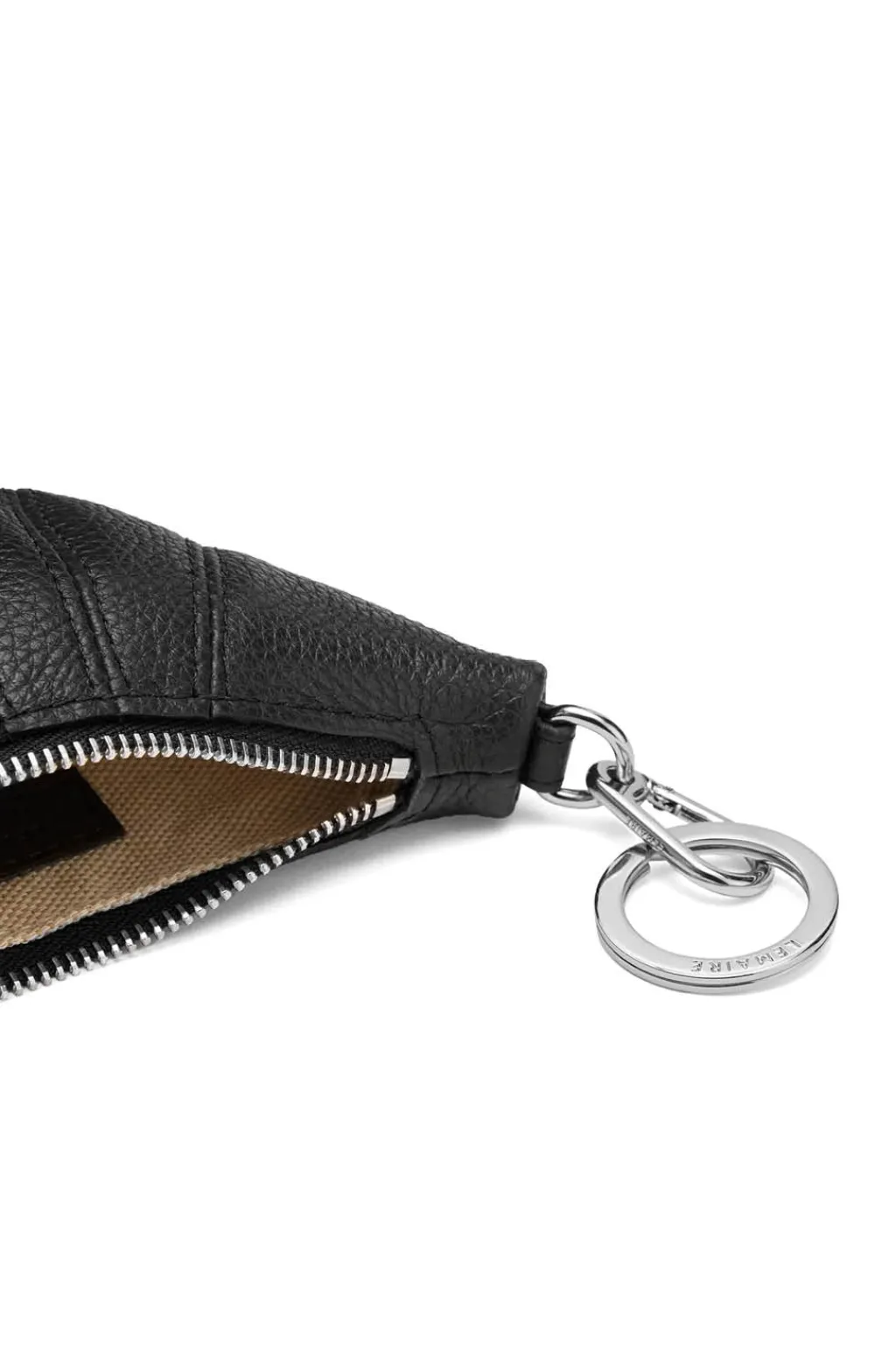 Hot LEMAIRE Mini Croissant Keyring - Black