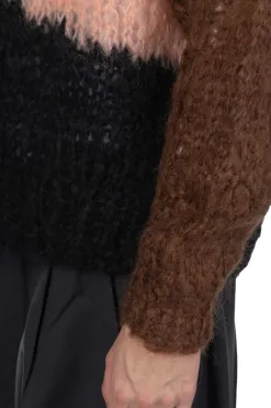 New UNUSED Mohair and Wool Cardigan - Men - Brown Multi