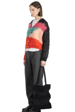 Online UNUSED Mohair and Wool Cardigan - Women - Green Multi