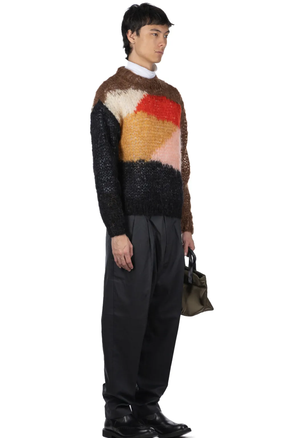 Best UNUSED Mohair and Wool Pullover - Men - Brown Multi