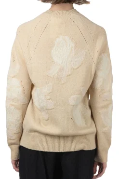 Outlet Comme Des Garcons TAO Multi Fabrics Mix Jersey Flower Pattern Jacquard Knitwear