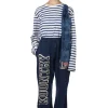 Fashion Kapital 30/-Napped Lining Flare SWT Pants (KOUNTRY) - Navy