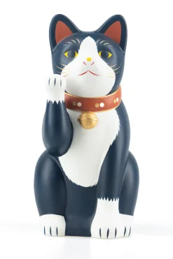 Fashion Fukumaneki Navy Lucky Cat 15.5cm