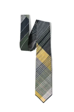 New Engineered Garments Neck Tie - Madras Dobby Jacquard