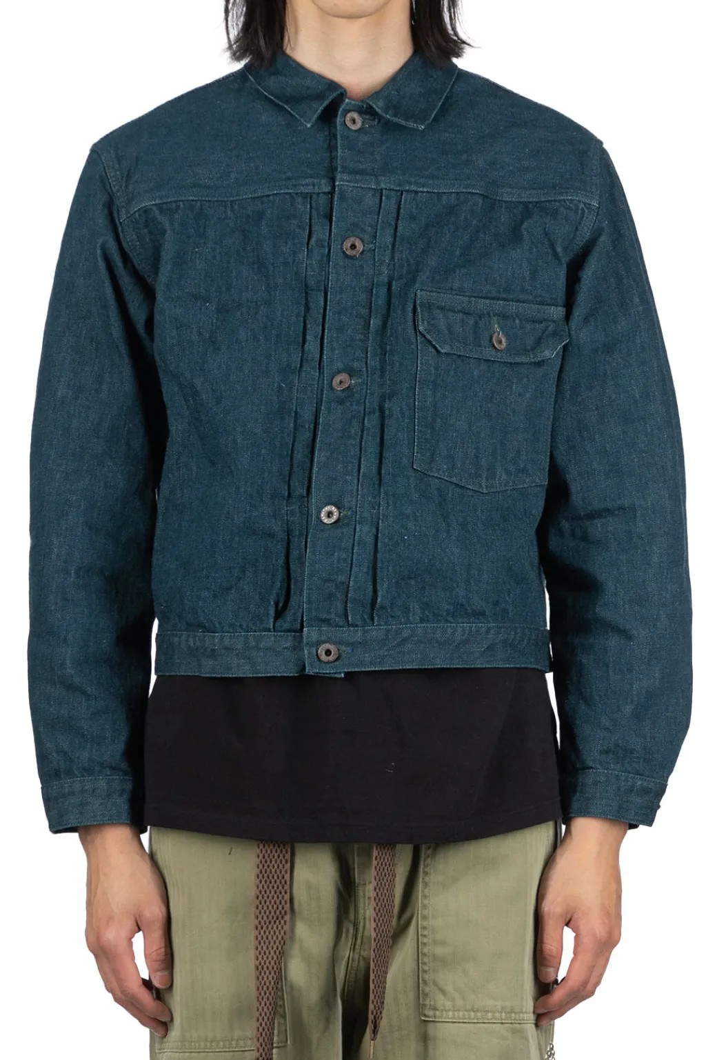 Sale Kapital No.4 Plant Dyed Denim 1st Jacket