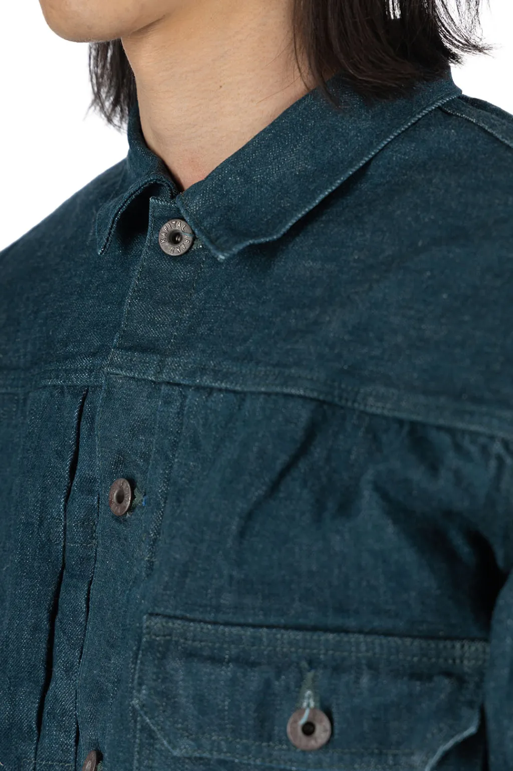 Sale Kapital No.4 Plant Dyed Denim 1st Jacket