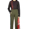 Clearance Comme Des Garcons TAO Nylon Poly Double Face Bottom - Khaki x Green