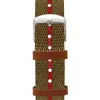 Online KUOE Watch Nylon Strap - Khaki x Red