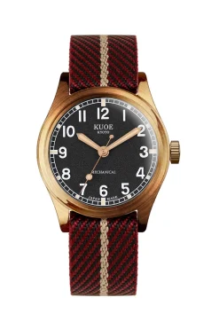 Hot KUOE Watch Nylon Strap - Red x Beige