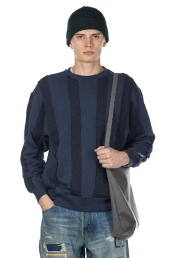 New FDMTL OBI Stripe Sweatshirt - Navy