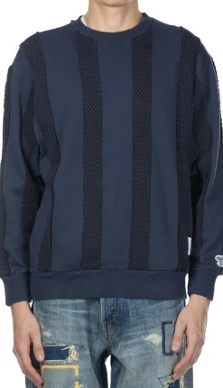 New FDMTL OBI Stripe Sweatshirt - Navy
