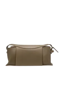 Online MARROW LEATHER Oblong Shoulder Bag - Dark Olive