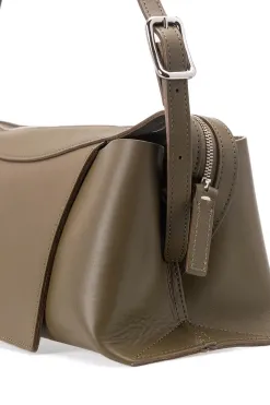 Online MARROW LEATHER Oblong Shoulder Bag - Dark Olive