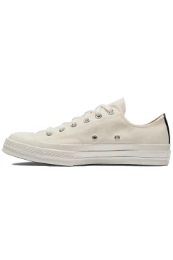 Best Comme Des Garcons Play Off White Converse - Small Heart Chuck 70 Low Sneakers