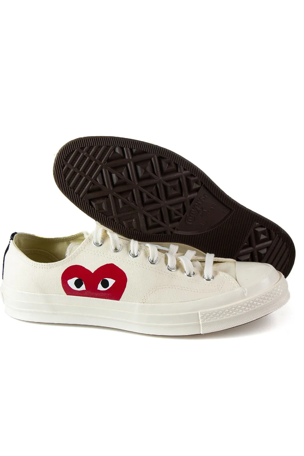 Online Comme Des Garcons Play Off-White Converse - Half Heart Chuck 70 Low Sneakers