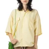 Discount Nanamica Open Collar Cupra Hemp S/S Shirt - Yellow