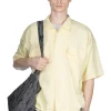 Outlet Nanamica Open Collar Cupra Hemp S/S Shirt - Yellow