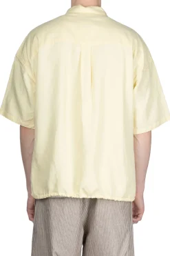 Outlet Nanamica Open Collar Cupra Hemp S/S Shirt - Yellow