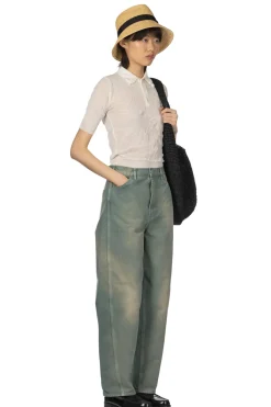 Hot AURALEE Orgainc Cotton Duck Pants - Ash Green