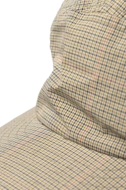 Sale Cableami Organic Cotton / Cordura Typewriter Check Jet Cap - Beige