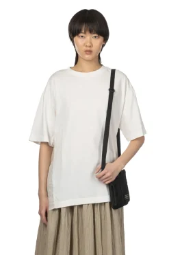 Outlet TOUJOURS Organic Cotton Light Jersey Combination T-Shirt -Off White