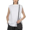 Online TOUJOURS Organic Cotton Light Jersey Sleeveless T-Shirt - Optical White