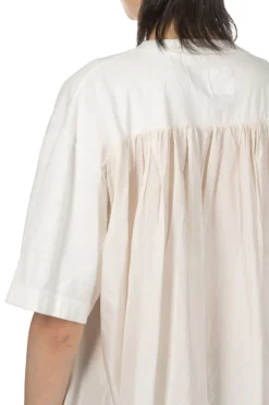 Outlet TOUJOURS Organic Cotton Light Jersey Combination T-Shirt -Off White