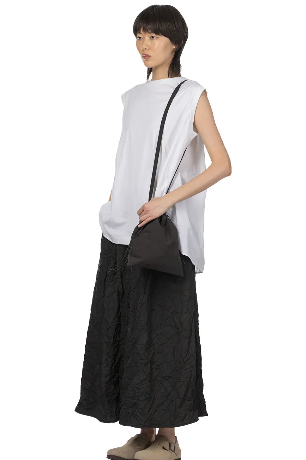 Online TOUJOURS Organic Cotton Light Jersey Sleeveless T-Shirt - Optical White