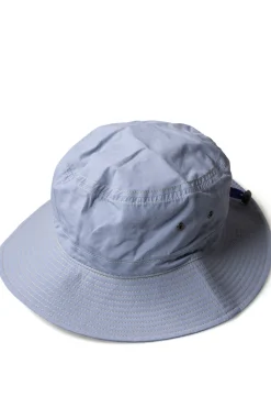 Fashion Cableami Organic Cotton x Cordura Rip-Stop Hat with Drawcord - Gray Sax