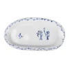 Online Motif Ceramic and Art Oval Small Plate - Apple Shooting