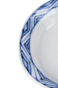 Fashion Motif Ceramic and Art Oval Small Plate - Cobra Twist