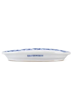 Fashion Motif Ceramic and Art Oval Small Plate - Cobra Twist