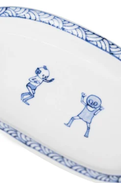 New Motif Ceramic and Art Oval Small Plate- Start