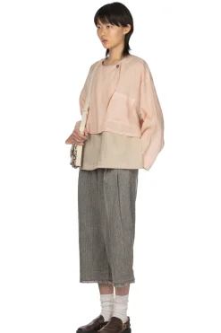 Online Manon Over Dye Ramie Short Jacket - Pink