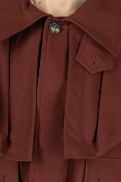 Best JW Anderson Oversized Collar Cropped Trench Jacket