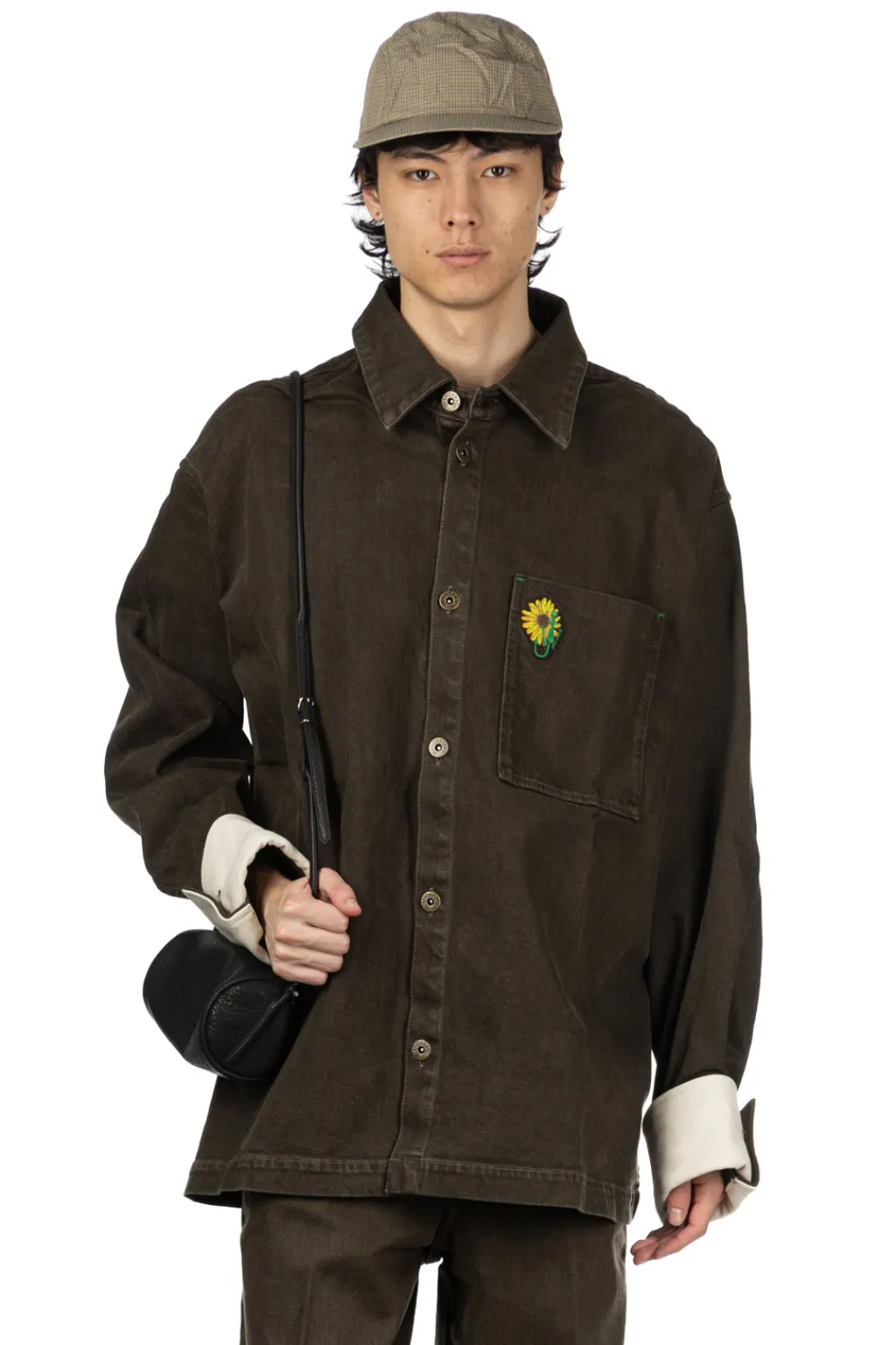 Online JW Anderson Oversized Contrast Cuff Shirt - Smoke