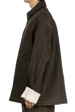Online JW Anderson Oversized Contrast Cuff Shirt - Smoke