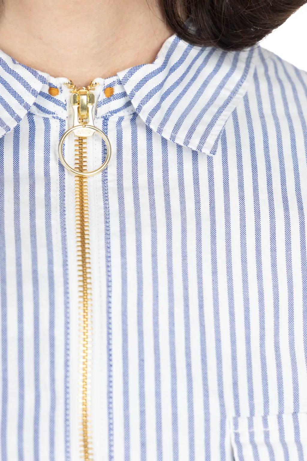Clearance Kapital OX Stripe Drizzler Work Shirt - Blue