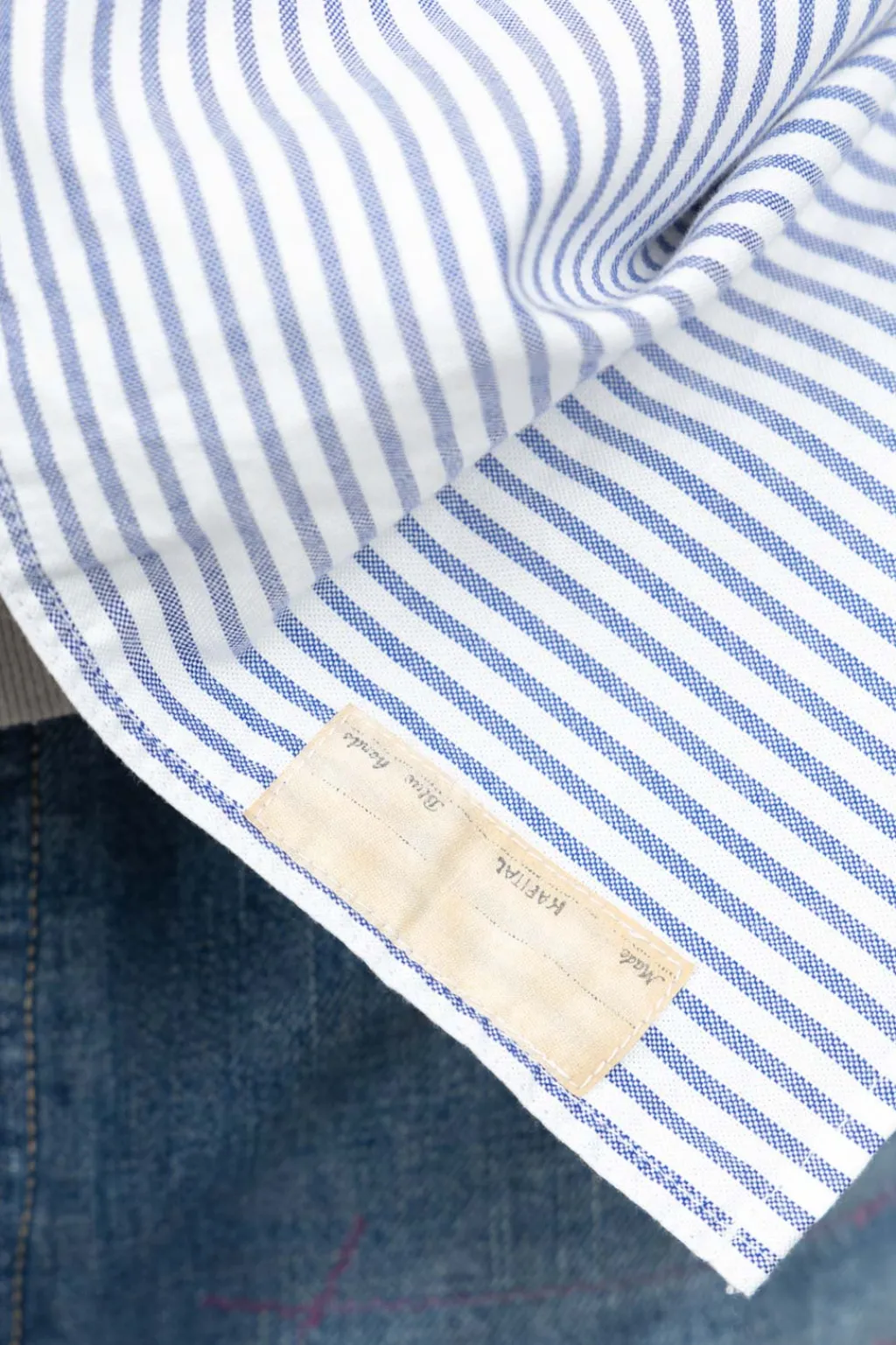 Clearance Kapital OX Stripe Drizzler Work Shirt - Blue