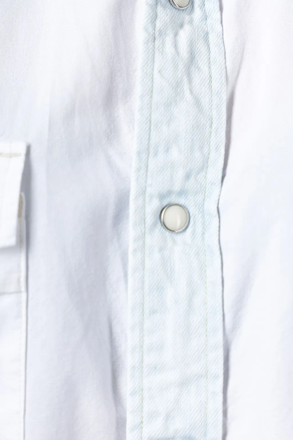 Sale Kapital OX x Denim HUSKY Western Shirt - White